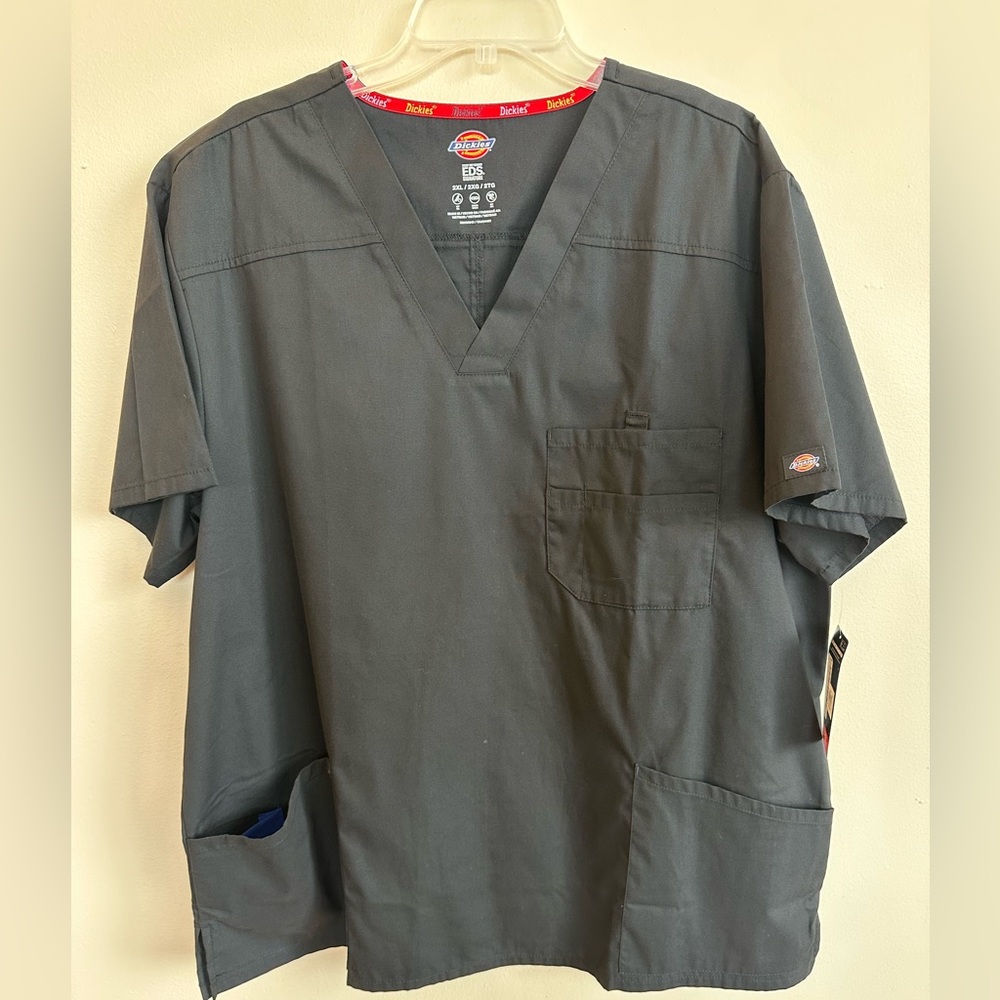 Dickies EDS Signature Black Scrub Top